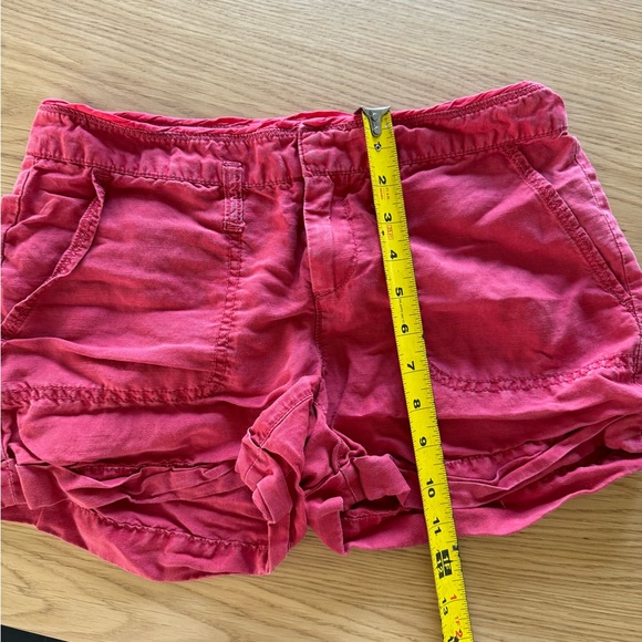 LOFT linen blend red shorts - Picture 7 of 8